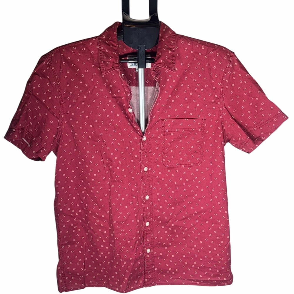 American Eagle Outfitters Red Casual Button Down Shirt Medium
